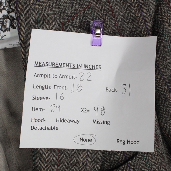 *Polo by Ralph Lauren Gray Virgin Wool 2-Button Jacket Sport Coat Size - Picture 9 of 9